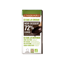 Chocolat dessert corsé 72% (Ethiquable) 200g